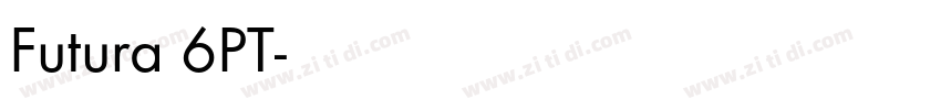 Futura 6PT字体转换
